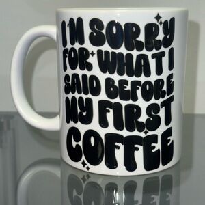 Funny White and Black Coffee Mug